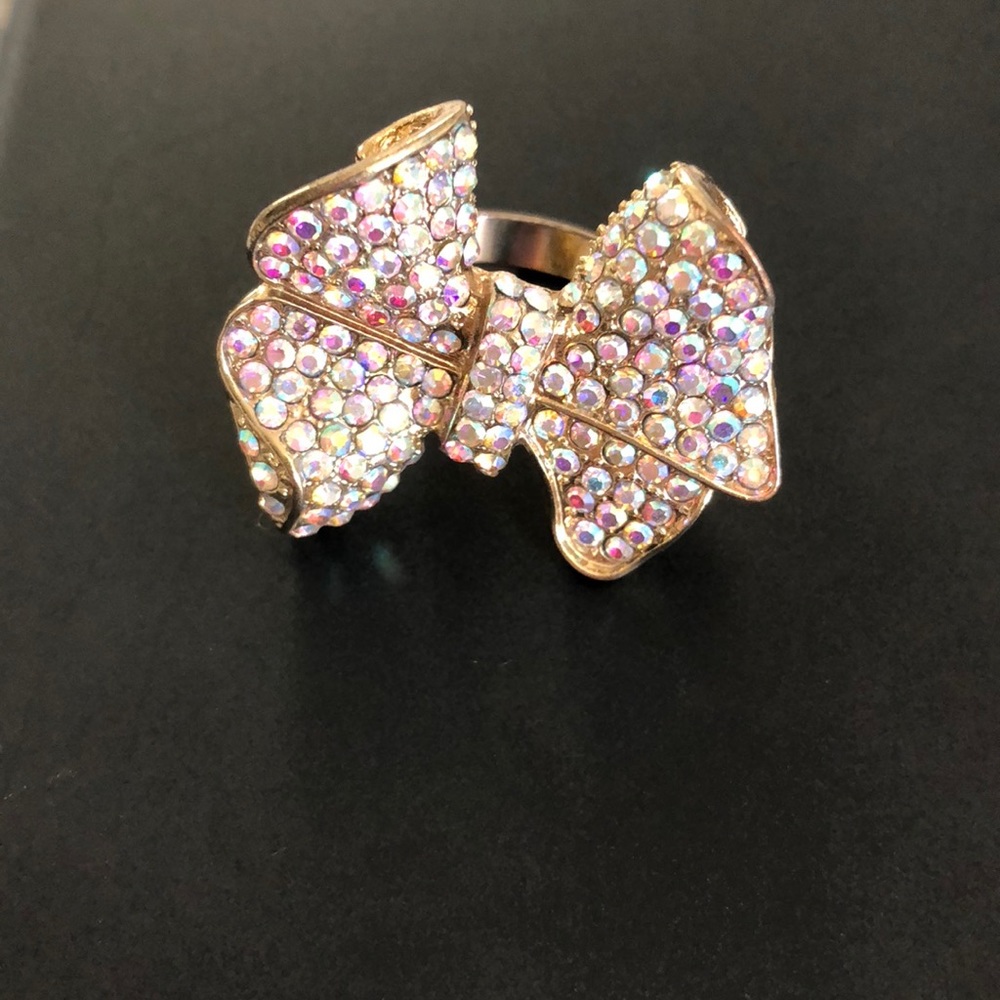 Crystal bow ring - Picture 2 of 2
